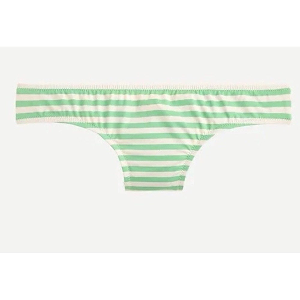 J. CREW Surf hipster bikini bottom stripe L1479 GREEN striped 3X SWIM